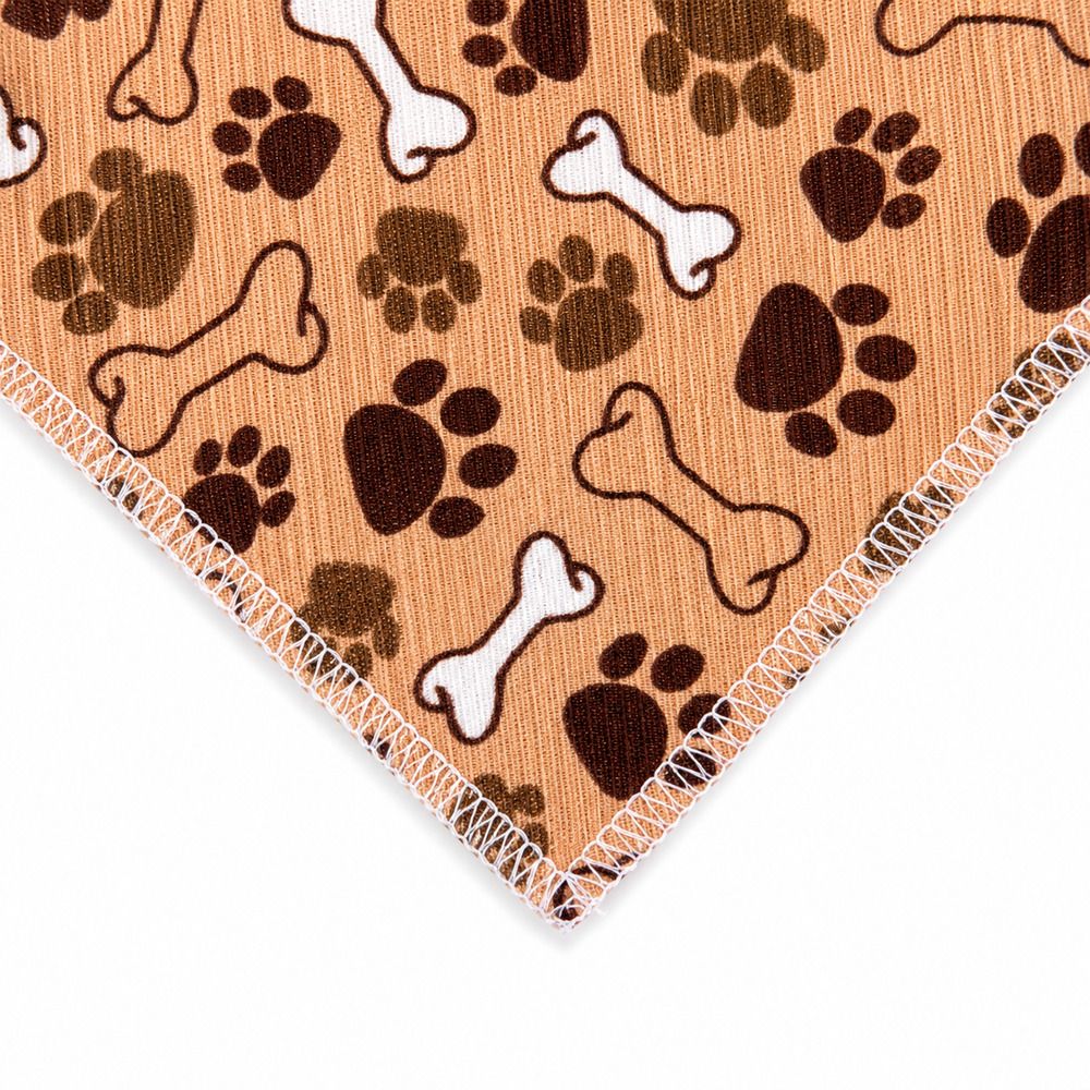 Bandana Pet Estampada TAM P Cor:Patinha Marrom