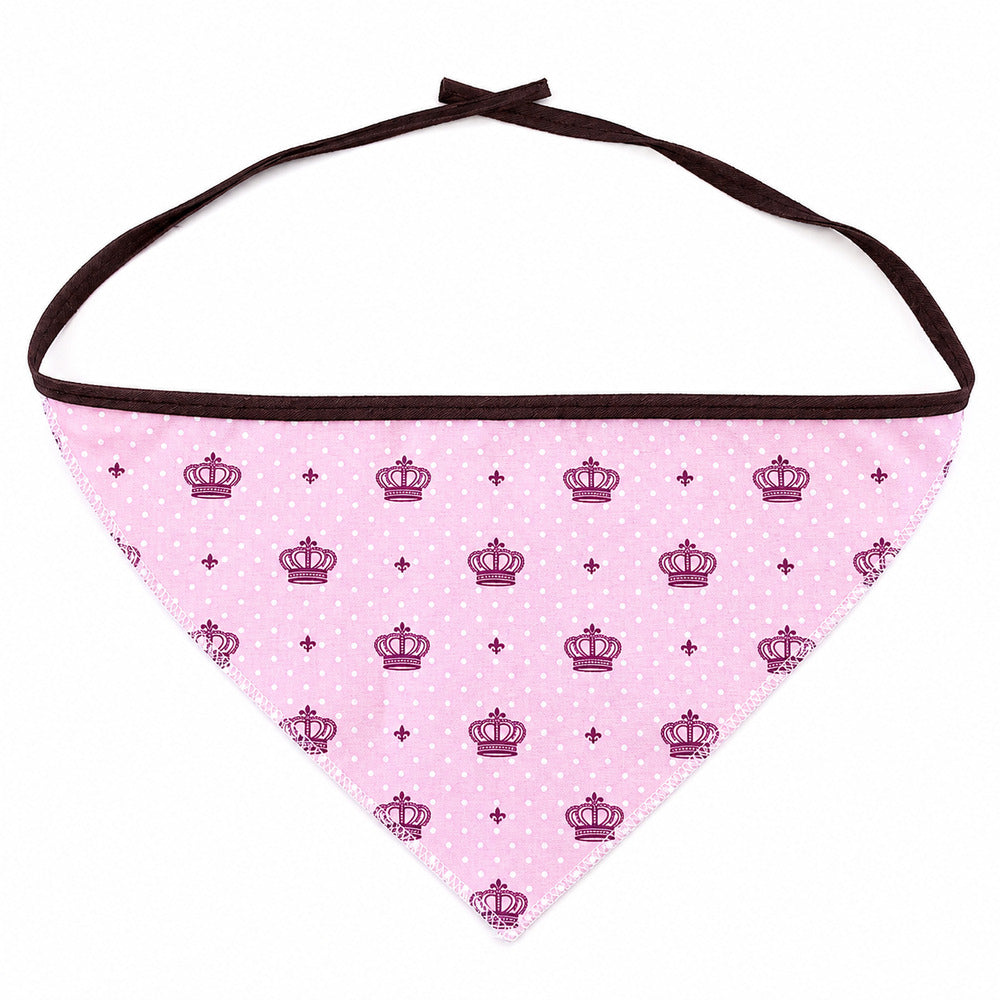 Bandana Pet Estampada TAM P Cor:Realeza Rosa